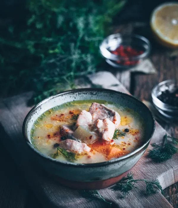Terbiyeli Balık (Somon) Çorbası