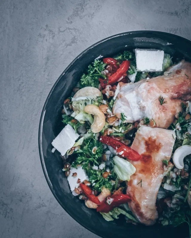 Siyez Buğdaylı Hindi Salatası