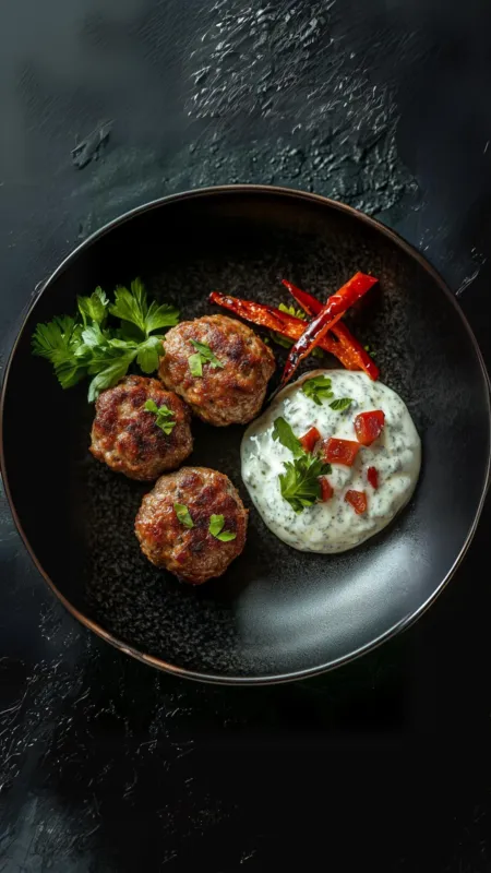 Köfte (yoğurtlu biber sote ile)