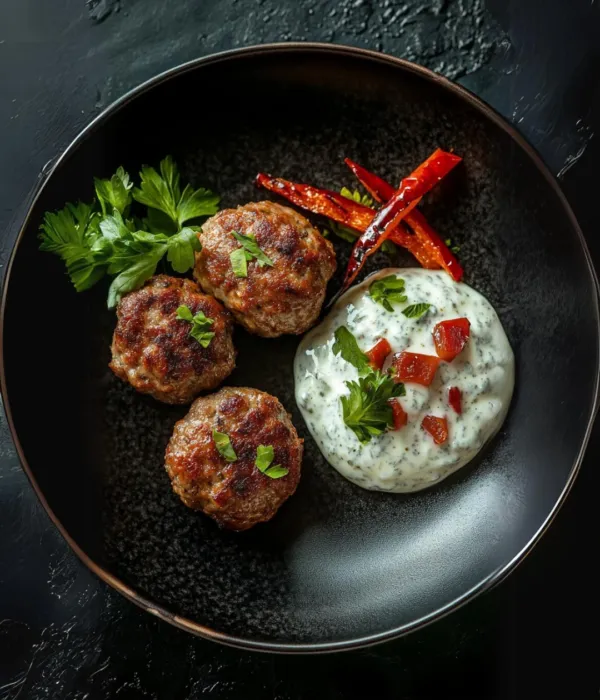 Köfte (yoğurtlu biber sote ile)